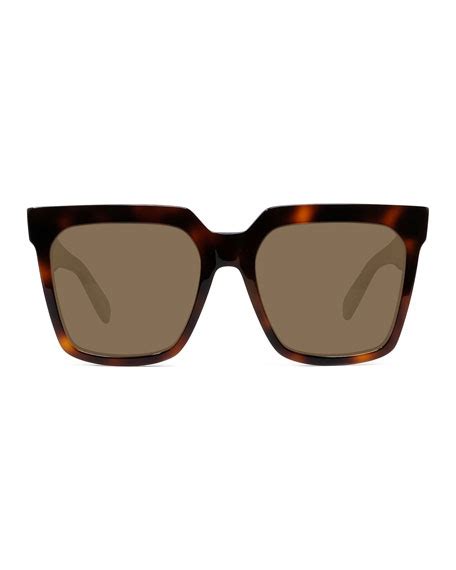 celine square acetate sunglasses with/ side studs|SUNGLASSES WOMEN .